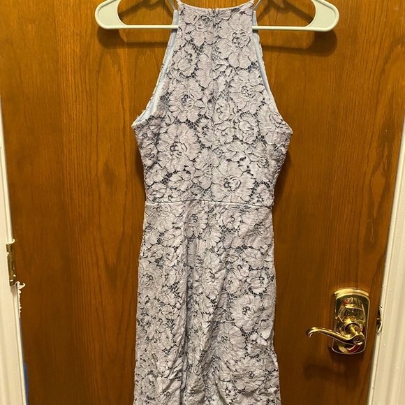 Powder Blue Lace Dress - Perfect for Wedding Guests! - Picture 2 of 6